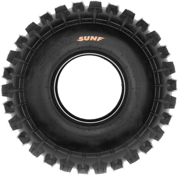Set of 4 19x7-8 Front & 20x11-9 Rear ATV UTV Knobby Sport Tires,6 PR Tubeless A027
