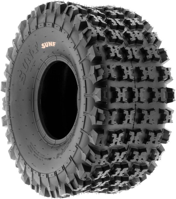 Set of 4 19x7-8 Front & 20x11-9 Rear ATV UTV Knobby Sport Tires,6 PR Tubeless A027
