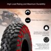Tusk Terrabite Set Of 4 UTV ATV Tires (27x9-14 / 27x11-14)