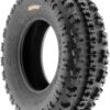 Set of 4 19x7-8 Front & 20x11-9 Rear ATV UTV Knobby Sport Tires,6 PR Tubeless A027