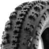 Set of 4 19x7-8 Front & 20x11-9 Rear ATV UTV Knobby Sport Tires,6 PR Tubeless A027