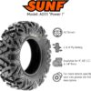 SunF 25x11-10 ATV UTV 25x11x10 All Terrain Tires 6 PR A033 POWER I - PAIR of 2