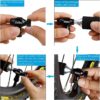 BriskMore CO2 Inflator Kits with 9X16g or 5 X 16g CO2 Cartridges, Presta and Schrader Valve Compatible, Bike Tire CO2 Pump, Included Insulated Sleeve