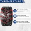 MaxAuto Sport ATV Tires 18x9.5-8 Lawn Mower Tires ATV UTV Off-Road Tires Knobby Sport Golf Cart Tractor Turf Tire 18x9.50x8 All-Terrain 4PR P311 Set of 4