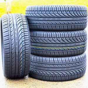 Set of 4 (FOUR) Fullway HP108 All-Season High Performance Radial Tires-235/45R19 235/45ZR19 235/45/19 235/45-19 99W Load Range XL 4-Ply BSW Black Side Wall