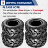 MaxAuto Sport ATV Tires 18x9.5-8 Lawn Mower Tires ATV UTV Off-Road Tires Knobby Sport Golf Cart Tractor Turf Tire 18x9.50x8 All-Terrain 4PR P311 Set of 4