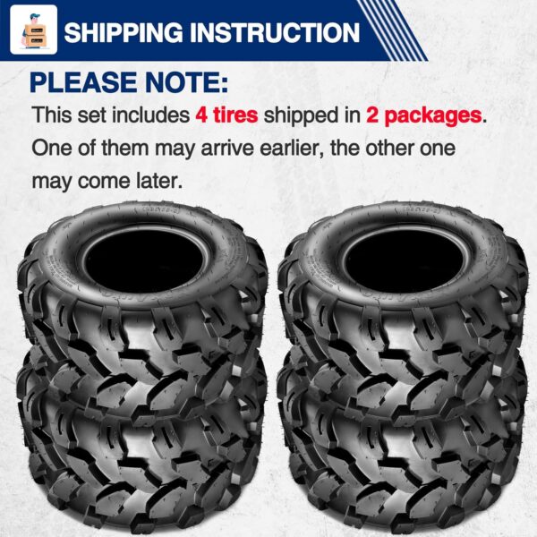 MaxAuto Sport ATV Tires 18x9.5-8 Lawn Mower Tires ATV UTV Off-Road Tires Knobby Sport Golf Cart Tractor Turf Tire 18x9.50x8 All-Terrain 4PR P311 Set of 4