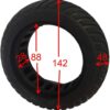 JQCHY Electric Scooter Tires, 6-inch Honeycomb Explosion-Proof Tires, Tubeless, Maintenance-Free, Non-Slip and Puncture-Resistant, Electric Scooter Accessories, 2pcs