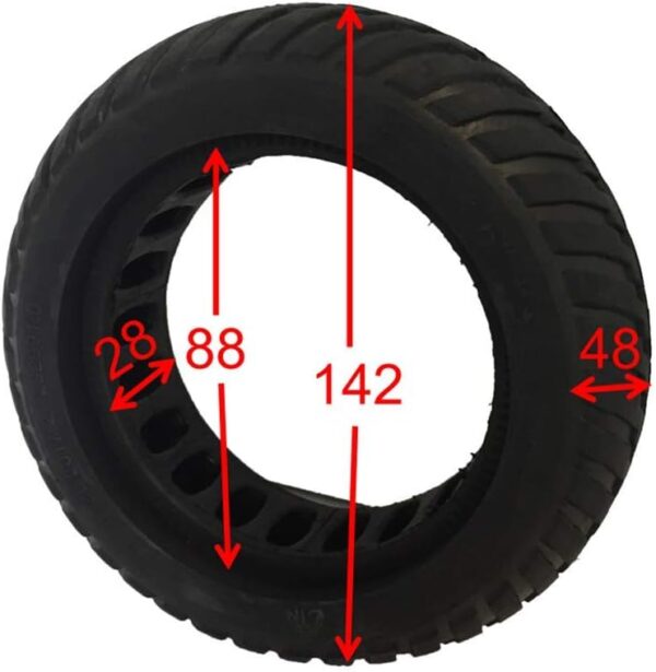 JQCHY Electric Scooter Tires, 6-inch Honeycomb Explosion-Proof Tires, Tubeless, Maintenance-Free, Non-Slip and Puncture-Resistant, Electric Scooter Accessories, 2pcs