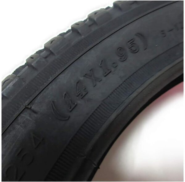 JQCHY Electric Scooter Tires, 14x1.75 Inflatable Inner and Outer Tires, 14x1.95 Lithium Electric Car Tires, Electric Bicycle Non-slip Wear-resistant Tires, 0.7