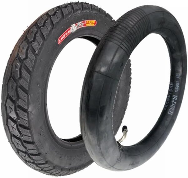 Scooter Inner Tube 12 1/2 x 2 1/4 (62-203) Angled Valve Stem 12.5" x 2.5" Tube for Most Electric Bicycle/Scooter Tyres (Tyres)