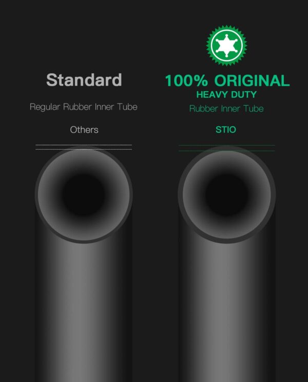 stio 10-inch Thickened Inner Tube Compatible with Ninebot by Segway Kickscooter F25/F30/F40/F65/D18W/D28U/D38U Inflatable Tires Heavy-duty Inflated Tire 10x2.125 Pneumatic Inner Tire Replacements