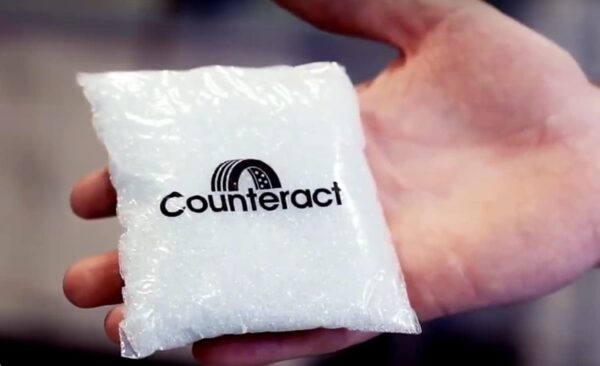 Counteract 8OZ-B4 Centrifugal Force Tire/Wheel Balancing Beads - Off-Road Vehicles, Light/Medium Duty Truck Tires, (4) 8oz Balance Bead Bags, (4) Valve Caps and Cores