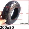JQCHY Electric Scooter Tires, 8-inch Electric Scooter Front and Rear Wheels 200x50 Non-Slip Wear-Resistant Tire Replacement Parts,1 Inner and Outer Tube