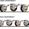 Counteract 8OZ-B4 Centrifugal Force Tire/Wheel Balancing Beads - Off-Road Vehicles, Light/Medium Duty Truck Tires, (4) 8oz Balance Bead Bags, (4) Valve Caps and Cores