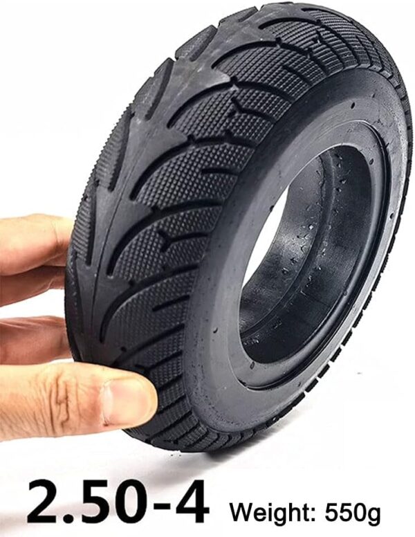 JQCHY Electric Scooter Tires, 2.50-4 Non-Slip Wear-Resistant Tires, Suitable for 8-inch Elderly Scooter/Trolley Accessories, Optional,Solid tire