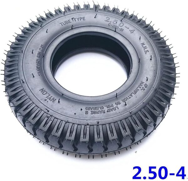 JQCHY Electric Scooter Tires, 2.50-4 Non-Slip Wear-Resistant Tires, Suitable for 8-inch Elderly Scooter/Trolley Accessories, Optional,Inner and Outer Tires