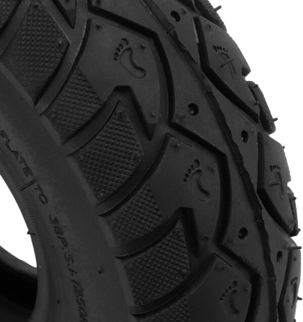 Shanrya 10 Inch Tire and Tube, 4.10/3.50‑4 Tire and Tube Butyl Rubber Heavy Duty Shock Absorption for Hand Trucks for Lawn Mowers