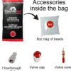 Counteract 8OZ-B4 Centrifugal Force Tire/Wheel Balancing Beads - Off-Road Vehicles, Light/Medium Duty Truck Tires, (4) 8oz Balance Bead Bags, (4) Valve Caps and Cores