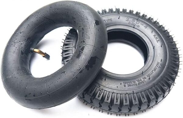 JQCHY Electric Scooter Tires, 2.50-4 Non-Slip Wear-Resistant Tires, Suitable for 8-inch Elderly Scooter/Trolley Accessories, Optional,Inner and Outer Tires