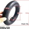 JQCHY Electric Scooter Tires, 8-inch Electric Scooter Front and Rear Wheels 200x50 Non-Slip Wear-Resistant Tire Replacement Parts,1 Inner and Outer Tube
