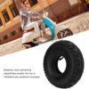 Shanrya 10 Inch Tire and Tube, 4.10/3.50‑4 Tire and Tube Butyl Rubber Heavy Duty Shock Absorption for Hand Trucks for Lawn Mowers