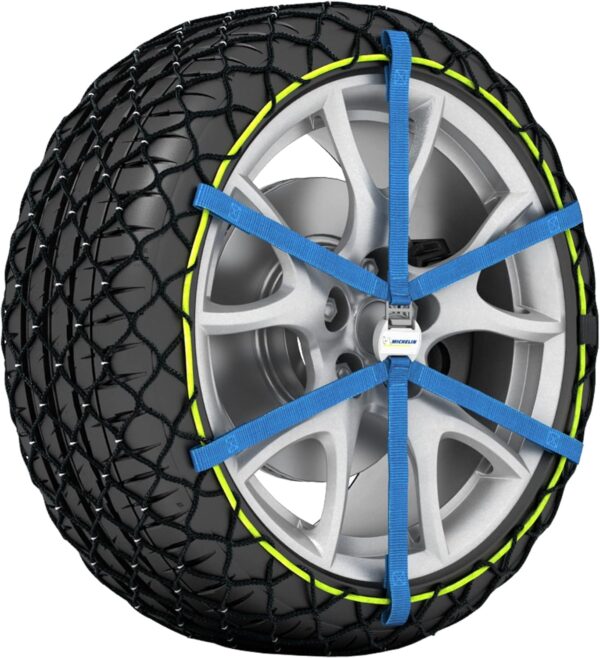 MICHELIN Easy Grip Evolution 7 Snow Chains Car Textile Snow Chains Pack of 2 Tyres Snow Chains Ultra Performance Easy to Use