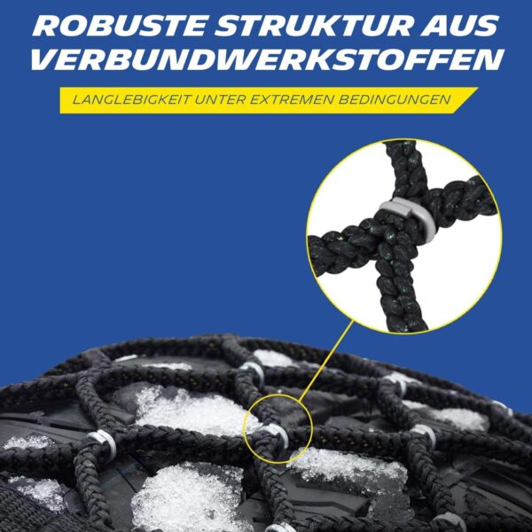 MICHELIN Easy Grip Evolution 7 Snow Chains Car Textile Snow Chains Pack of 2 Tyres Snow Chains Ultra Performance Easy to Use