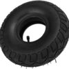 Shanrya 10 Inch Tire and Tube, 4.10/3.50‑4 Tire and Tube Butyl Rubber Heavy Duty Shock Absorption for Hand Trucks for Lawn Mowers