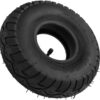 Shanrya 10 Inch Tire and Tube, 4.10/3.50‑4 Tire and Tube Butyl Rubber Heavy Duty Shock Absorption for Hand Trucks for Lawn Mowers