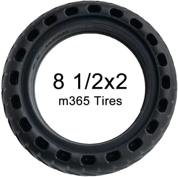 JQCHY Electric Scooter Tires, 8 1 / 2x2 Solid Honeycomb Tires, Non-slip, Explosion-proof and Tear-resistant, Suitable for M365 Electric Scooter Tires