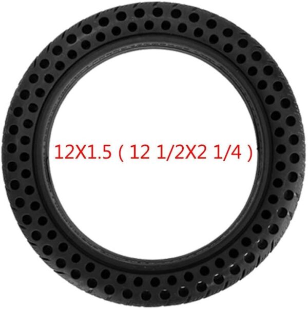 JQCHY Electric Scooter Tires, 12 1/2X2 1/4 Honeycomb Solid Tires, 12X1.5 Explosion-proof and Wear-resistant, Suitable for 12-inch Strollers/Bicycles