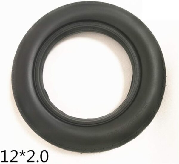 JQCHY Electric Scooter Tires, 12x2.0 Explosion-Proof Solid Tires, No Inflation, Maintenance-Free, Non-Slip, Wear-Resistant, Pu Electric Scooter Tires