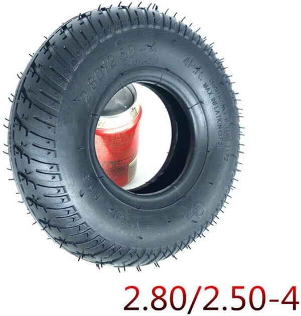 JQCHY Electric scooter tires, 9 inch 2.80/2.50-4 inner and outer tires, non-slip and wear-resistant, suitable for Seniors scooters/electric wheelchairs/flat carts