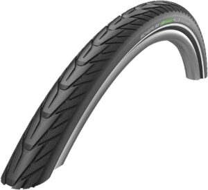 Schwalbe Energizer Plus Performance Line Twin Skin Green Guard Wired Tyre-Reflex Black, 28 X 1.75 Inch