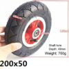 JQCHY Electric Scooter Tires, 8-inch Electric Scooter Front and Rear Wheels 200x50 Non-Slip Wear-Resistant Tire Replacement Parts,1 red Pneumatic Wheel