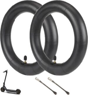 MIMIRACLE 60/70-6.5 Inner Tube Replacement 2-Pack Compatible with Segway Ninebot Max G30 G30D G30E G30LP for Electric Scooter 10 Inch Tires Straight Vavle