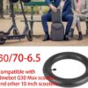MIMIRACLE 60/70-6.5 Inner Tube Replacement 2-Pack Compatible with Segway Ninebot Max G30 G30D G30E G30LP for Electric Scooter 10 Inch Tires Straight Vavle