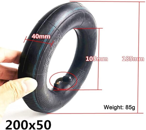 JQCHY Electric Scooter Tires, 8-inch Electric Scooter Front and Rear Wheels 200x50 Non-Slip Wear-Resistant Tire Replacement Parts,1 red Pneumatic Wheel