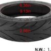 MIMIRACLE 60/70-6.5 Scooter Tire Tubeless Compatible with Segway Ninebot Max G30, Self Repairing Rubber Vacuum Outer Tyre Non-Slip
